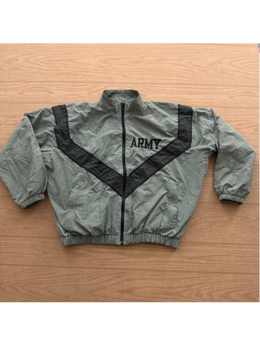 US Army IPFU PT Jacket Gray Reflective Windbreaker Small Short Military Issue